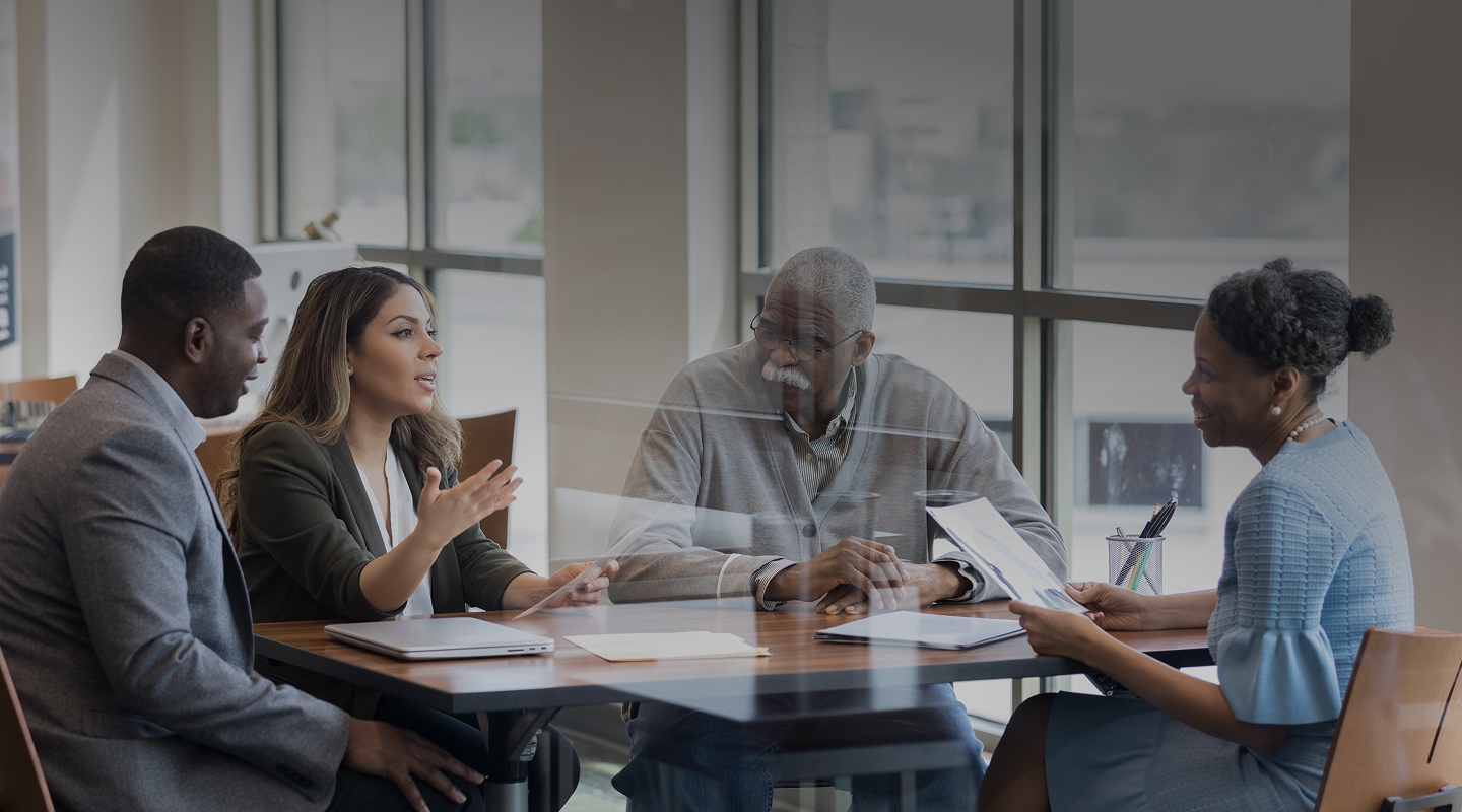 Meeting with a client