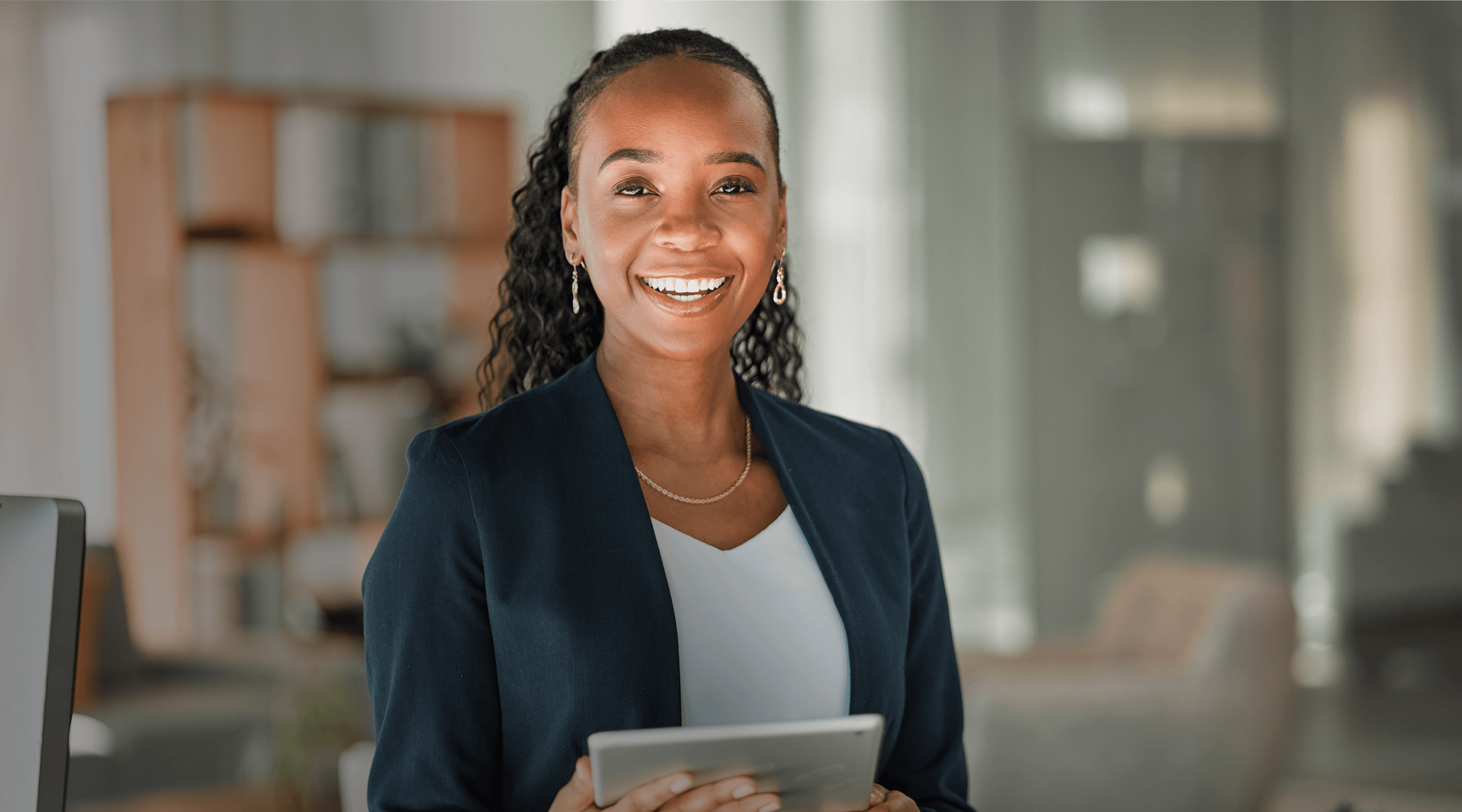 Female lawyer facing camera