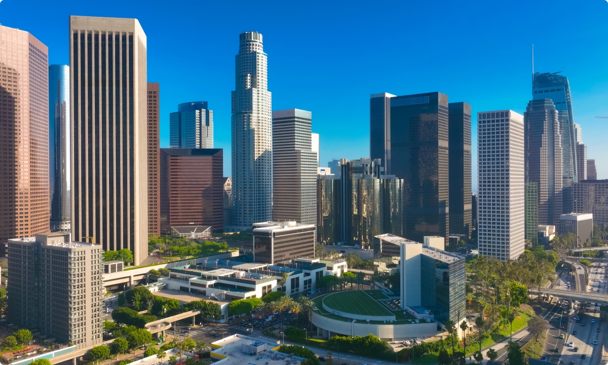 Los Angeles city skyline