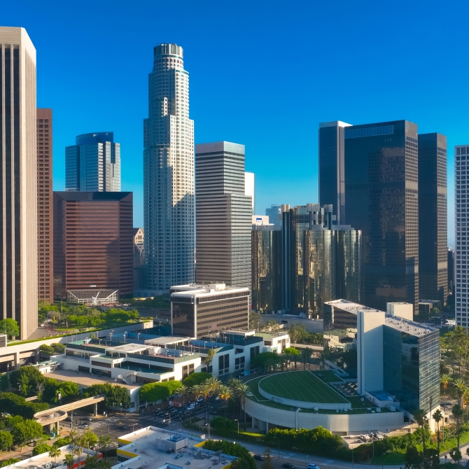 Los Angeles city skyline