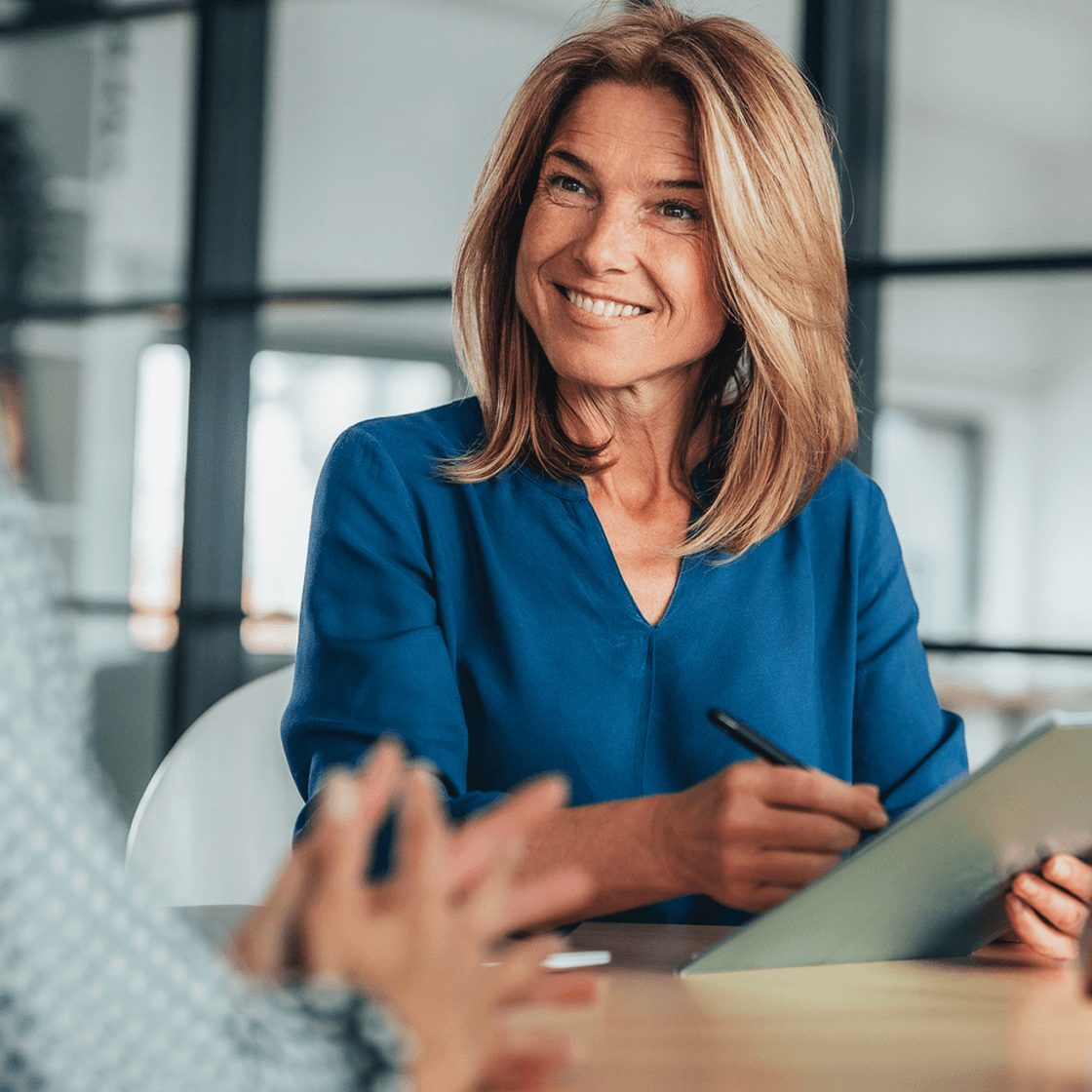 Meeting with a client