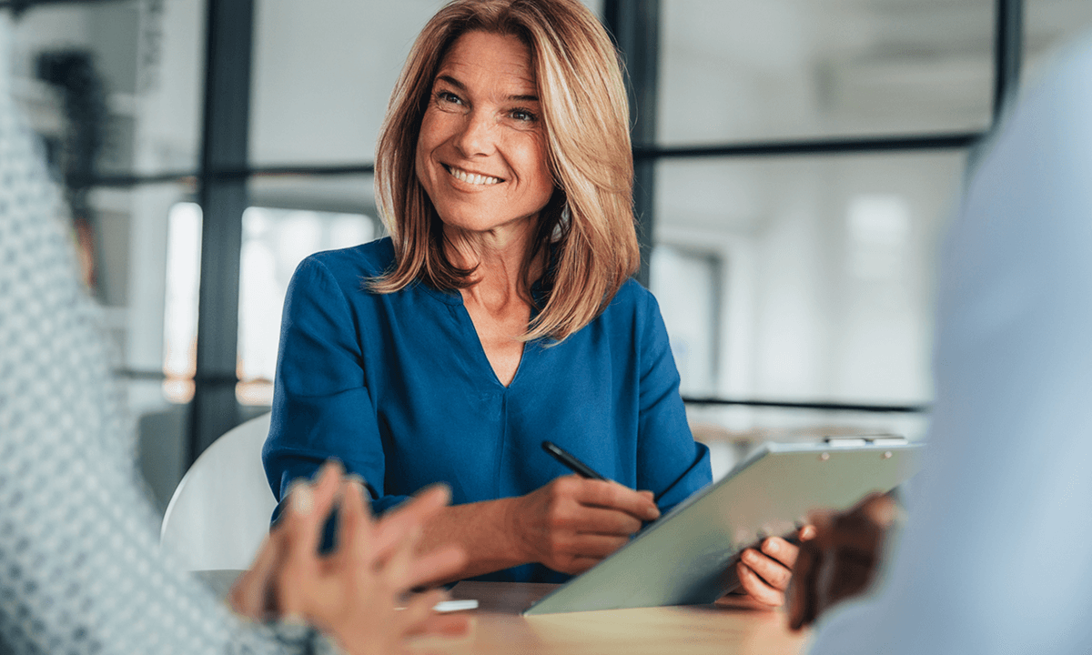 Meeting with a client