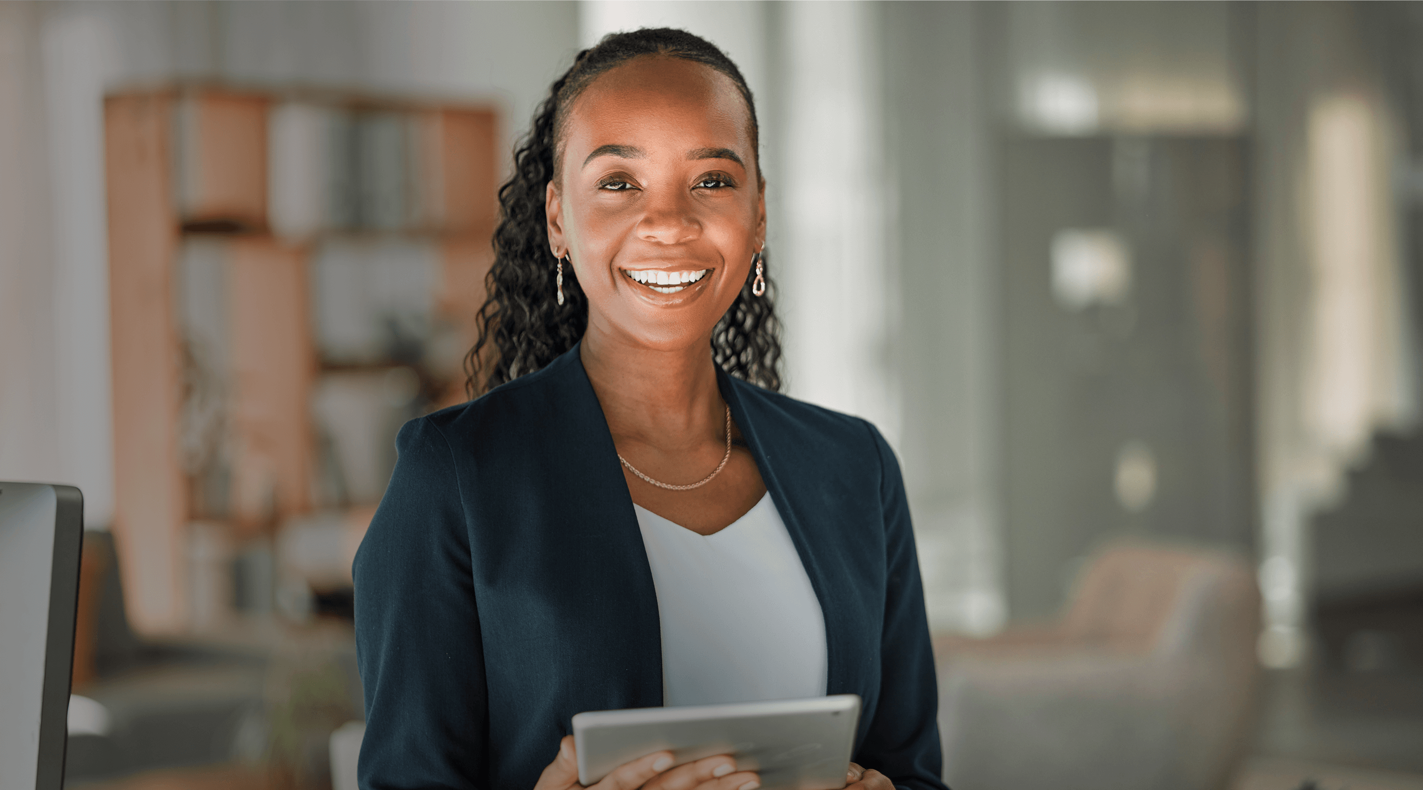 Female lawyer facing camera