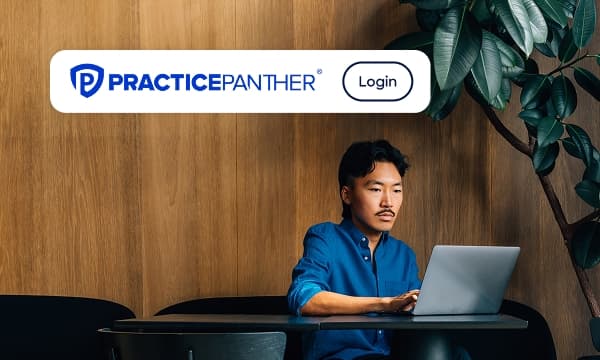 Lawyer logging into PracticePanther