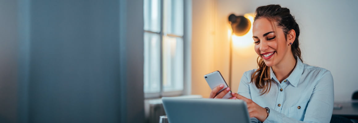 Smiling female professional