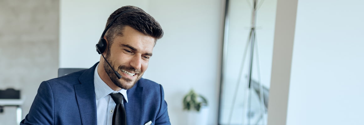 Virtual Receptionist Taking Calls